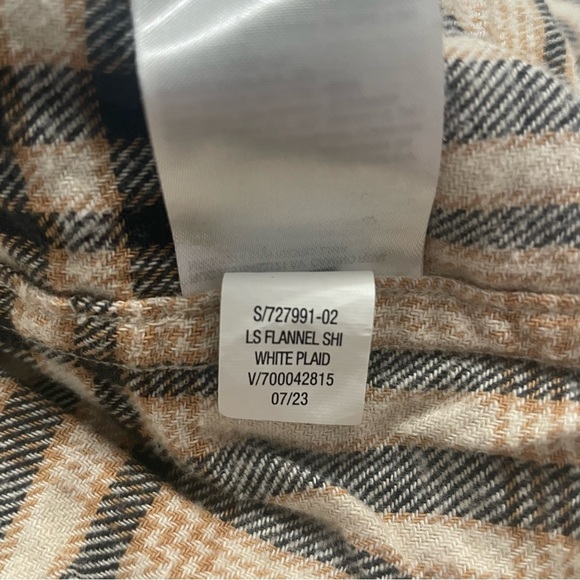 Old navy plaid flannel shirt Size M (8) - Picture 4 of 5